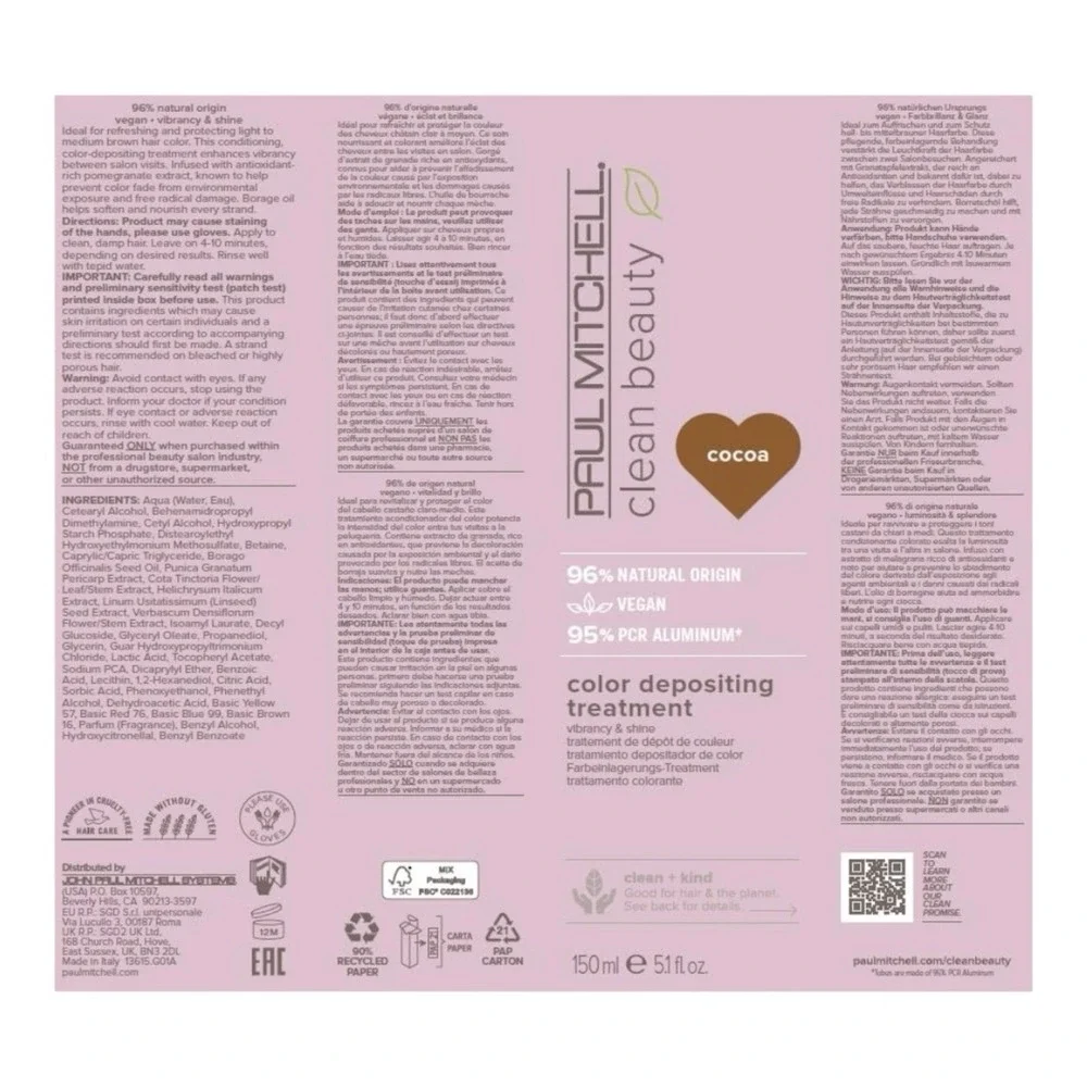 Paul Mitchell - Color Depositing Treatment (5.1 oz) - Cocoa